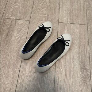 Rothy's Women's Flats in Silver and Black